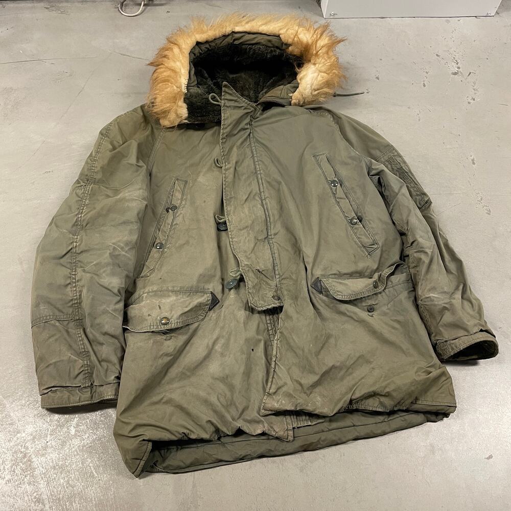 vintage 80s Type N-3B Extreme Cold Weather "Snorkel" Parka jacket